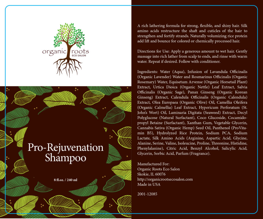Pro-Rejuvenation Shampoo label